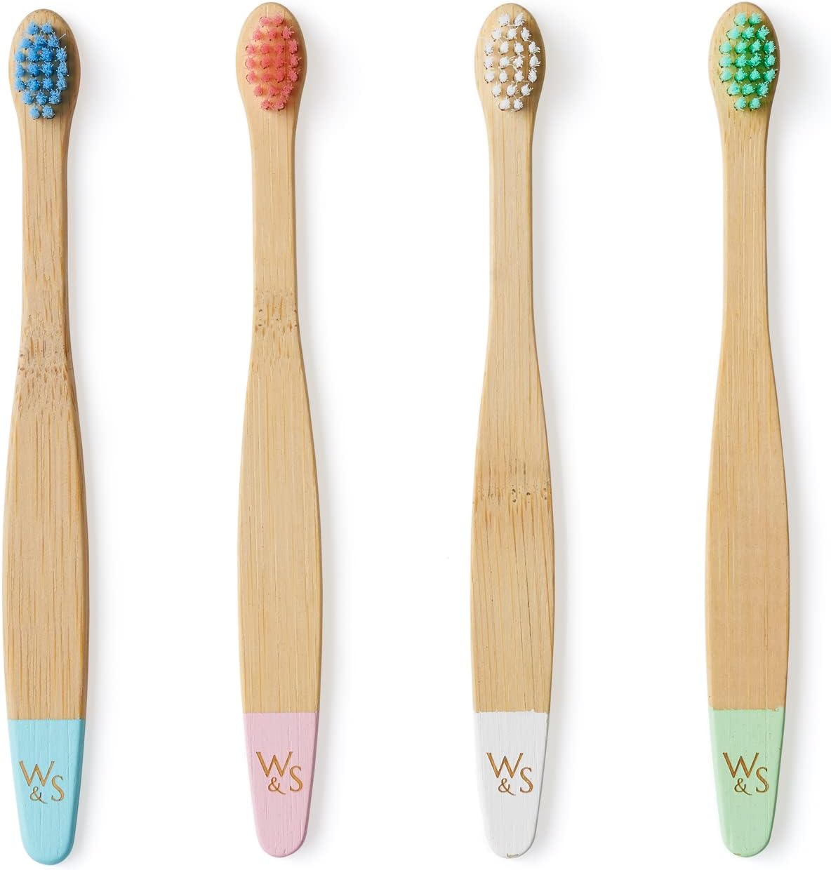Baby Bamboo Toothbrush | 4-Pack, Soft Bristles