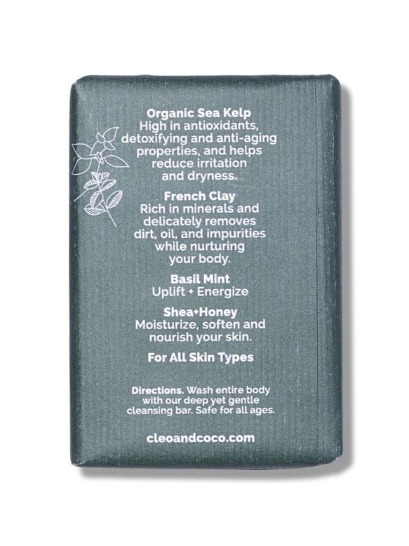 Mineral Cleanse Hand and Body Bar l Basil Mint — 5.5oz