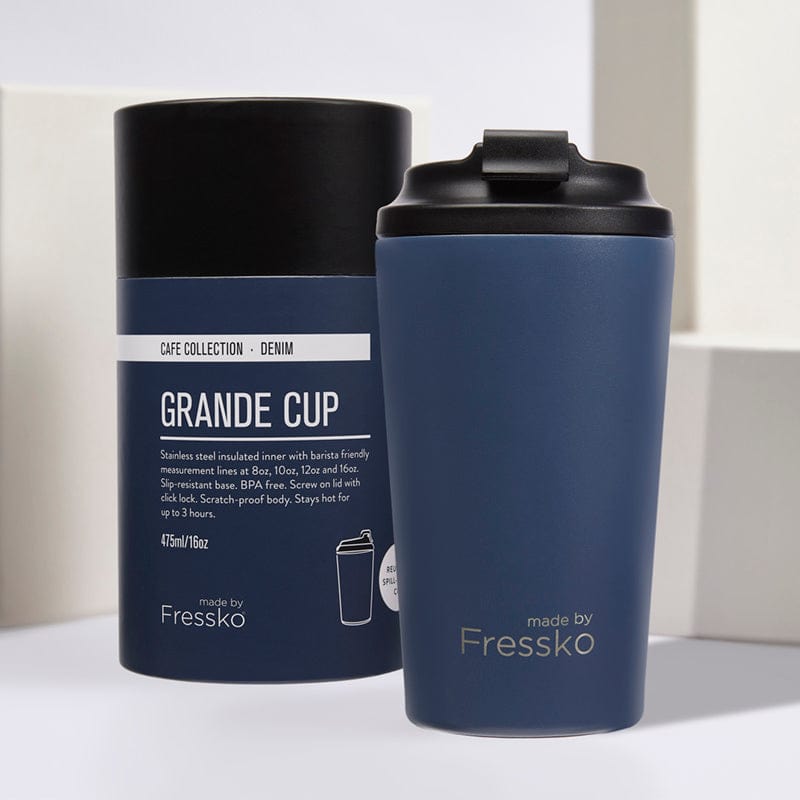Reusable Cup | Grande 16oz, Denim - Made by Fressko