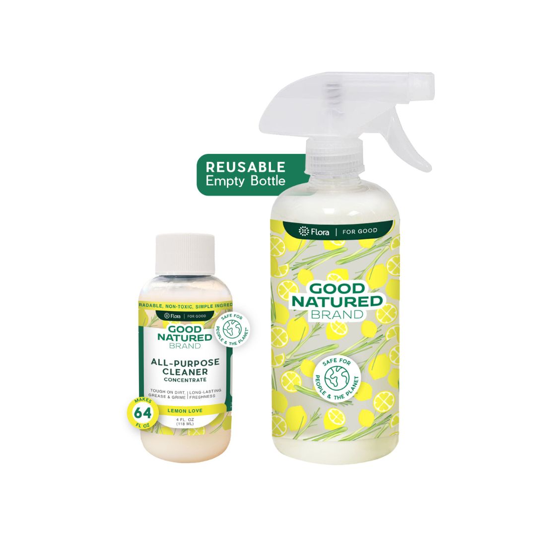 All-Purpose Cleaner Concentrate with a 16 oz Reusable Bottle - Lemon Love | 4oz makes 64oz