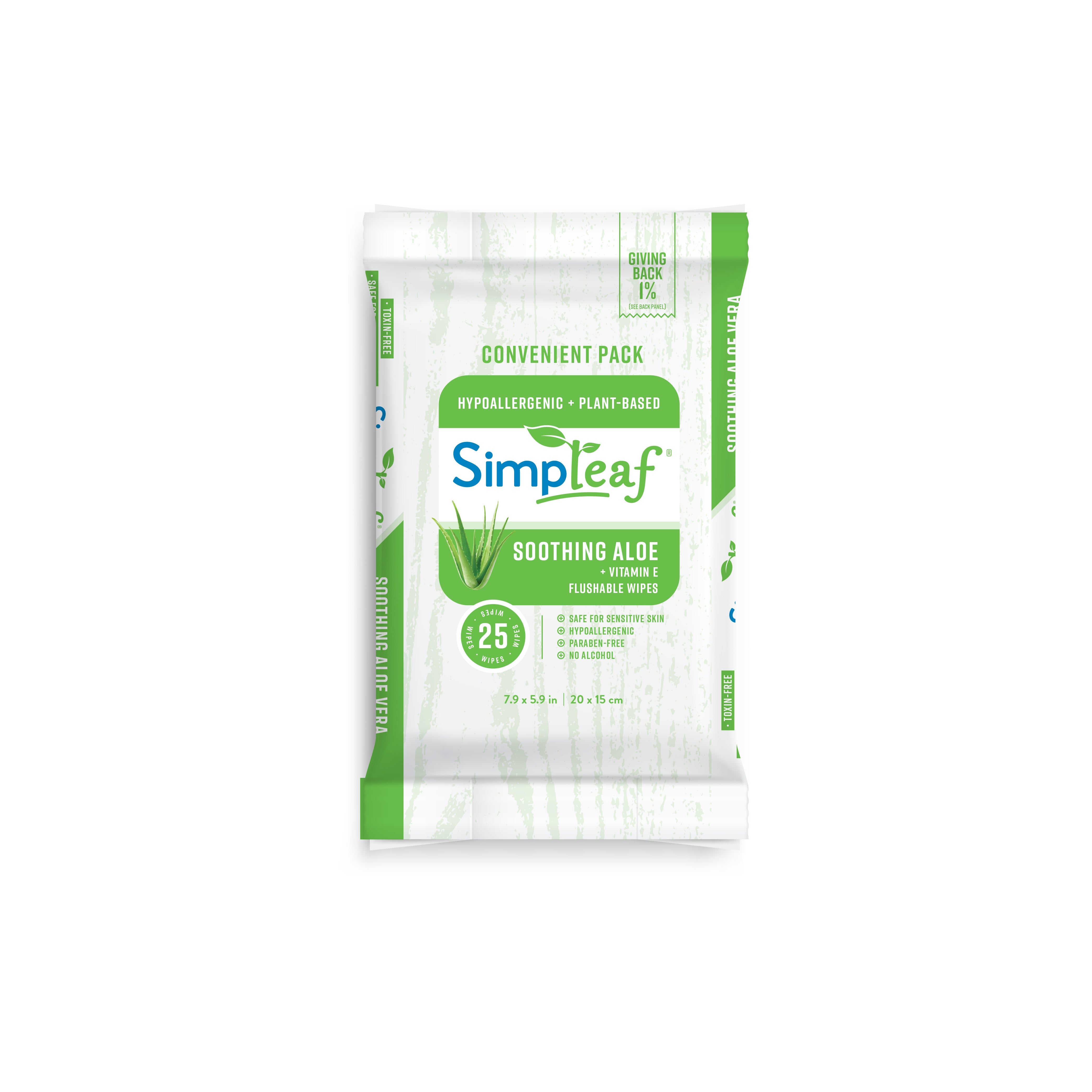 Aloe Vera Flushable Wipes Travel Bundle