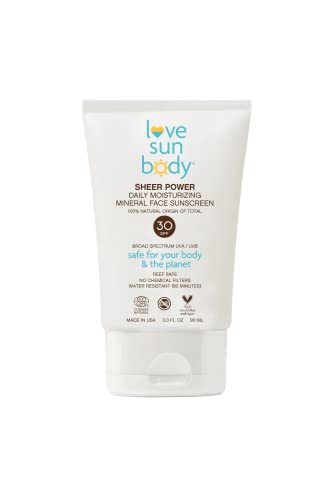 Face Sunscreen | SPF 30, Fragrance Free, 3 fl oz, Baby & Child Safe, Reef Safe