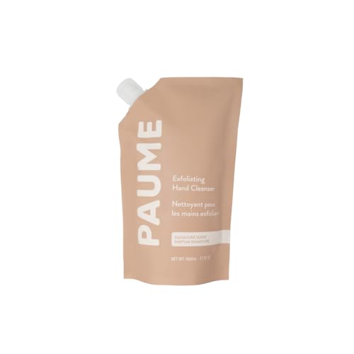 PAUME Exfoliating Hand Soap Cleanser | 16.9 fl oz / 500 ml | Silicon & Paraben Free, No Artificial Fragrances & Vegan