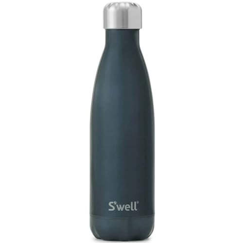 Stainless Steel Water Bottle | 17 oz, Blue Suede, Triple-Layered Insulation