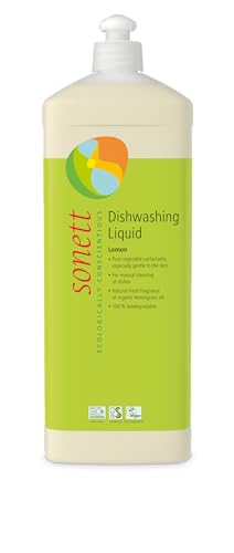 Dishwashing Liquid | Organic, 34 Fl. Oz, 100% Biodegradable, Lemon Scent