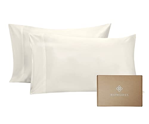 Pillow Cases | 100% Organic Cotton, 300 Thread Count, Set of 2, Standard/Queen Size