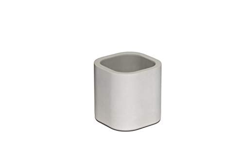 Planter | Minimalist Design, Hand-Poured Concrete, Color Gray, Small Size