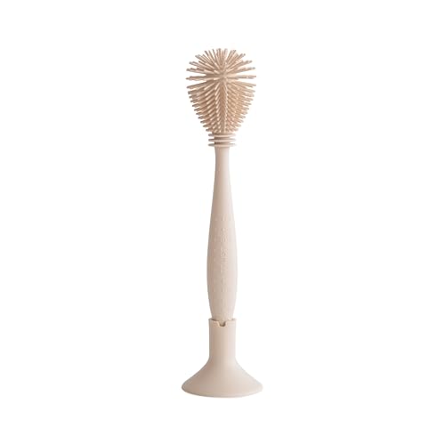 Baby Bottle Brush | Soft Silicone, Suction Base