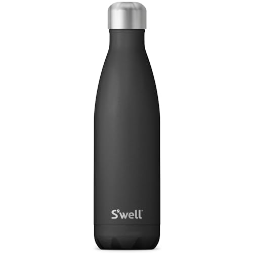 Stainless Steel Water Bottle | 17 oz, Onyx, Triple Layered, Vacuum-Insulated