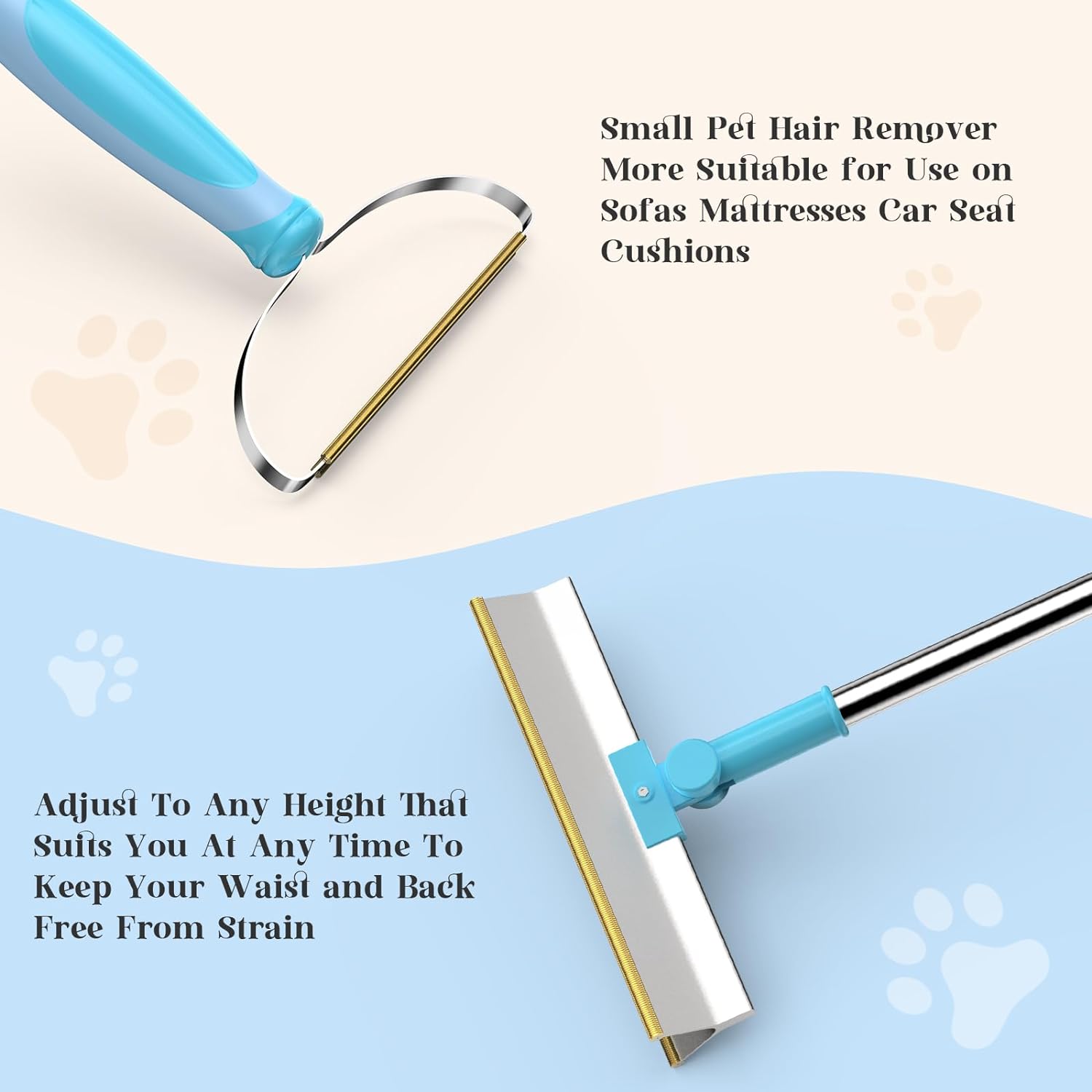 Pet Hair Scraper | Ergonomic Design, Easy to Clean