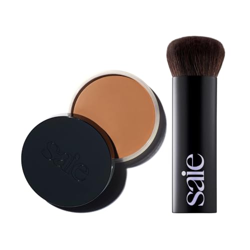 Makeup Brush Set | Soft Multi-Use Liquid and Cream Brush, Includes 1 oz Bronzer