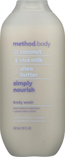 Body Wash | Simply Nourish, Paraben and Phthalate Free, Biodegradable Formula, 18 oz Pack