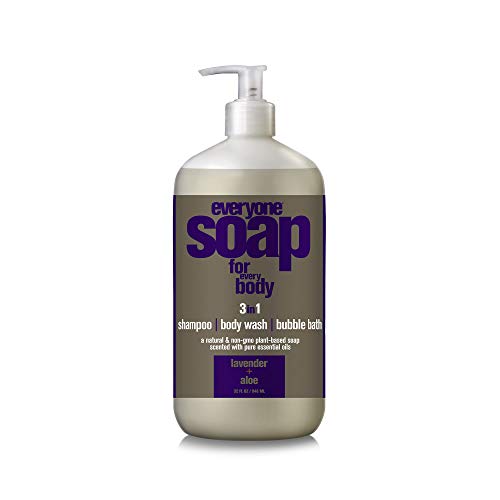 3-in-1 Soap | Shampoo, Body Wash, Bubble Bath, Lavender & Aloe, 32 Ounce