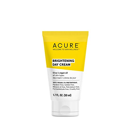 ACURE Brightening Day & Night Cream Duo Pack - 100% Vegan - Moisturizes & Brightens All Skin Types - 1.70 Fl Oz. Each