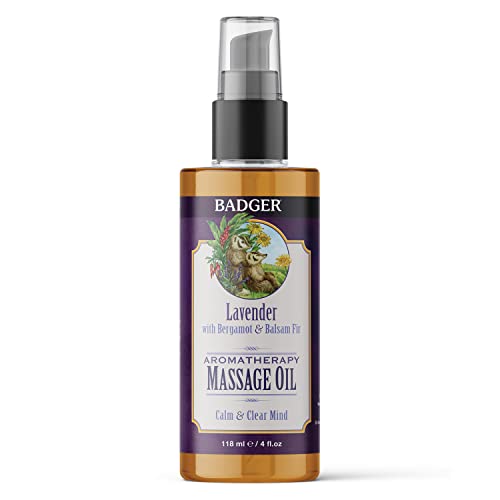 Massage Oil | Lavender & Bergamot, Certified Organic, 4 fl oz