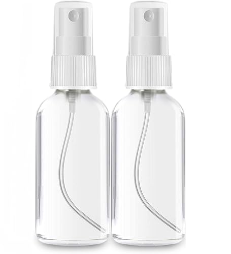 Glass Spray Bottles | 2 Pack, Ideal for Essential Oils, Perfumes, Face Mists