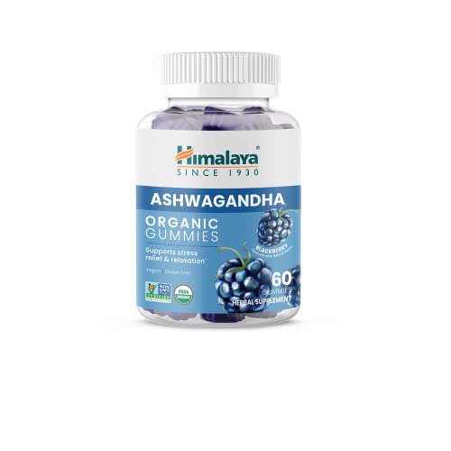 Ashwagandha Gummies | Stress Relief, Energy Boost, Blackberry Flavor - 60 Count