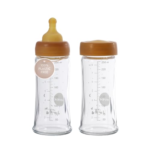 Baby Bottle | 2-Pack, 250 ml / 8 oz, Free from Plastic, BPA, and Phthalates