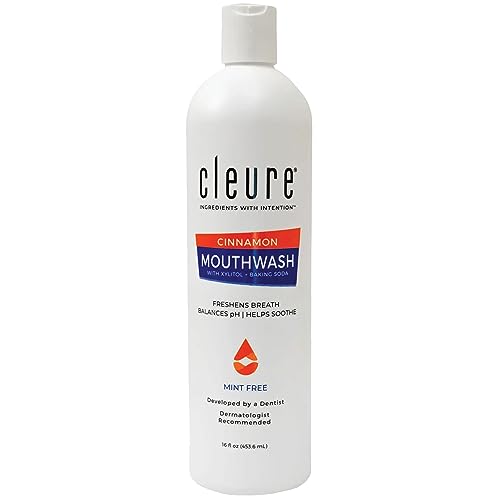 Mouthwash | Alcohol-Free, Fluoride-Free, Cinnamon Flavor - 16 oz.