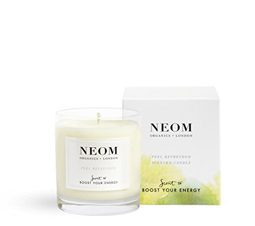 Scented Candle | Lemon & Basil, Essential Oil Aromatherapy, 1 Wick