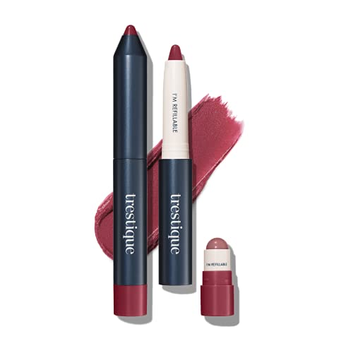 Lip Kit | 2-in-1 Crayon & Balm, Refillable, Belize Bordeaux