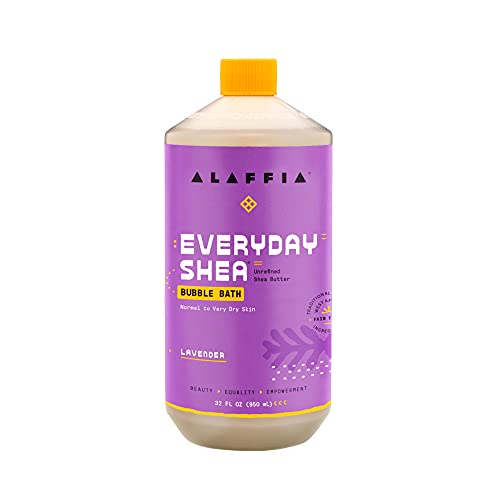 Bubble Bath | Soothing Support, Deep Relaxation, Soft Moisturized Skin, Fair Trade Shea Butter, Cruelty Free, No Parabens, Vegan, Lavender Scent, 32 Fl Oz