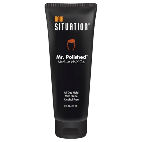 Hair Gel | Medium Hold, Alcohol-Free, 7 Oz