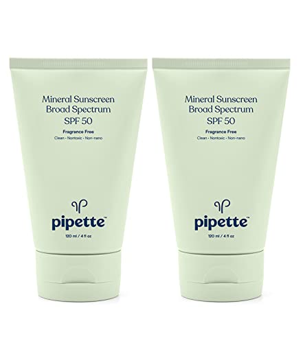 Sunscreen | SPF 50, Non-Toxic, 4 fl oz (2 Pack)