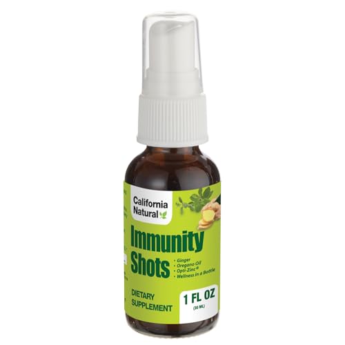 Immune Support Shots | Organic Ginger, Oregano Oil - 1 oz.