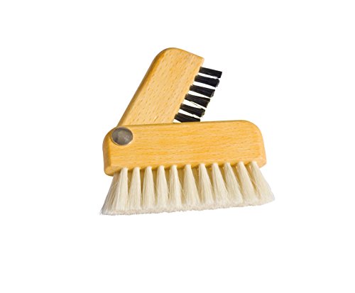 Laptop Brush | Goat Hair & Natural Bristle, Oiled Beechwood Handle, 3-Inches