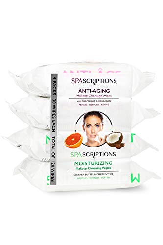 Cleansing Makeup Removal Wipes | 120 Count, Bulk Pack, Travel-Friendly