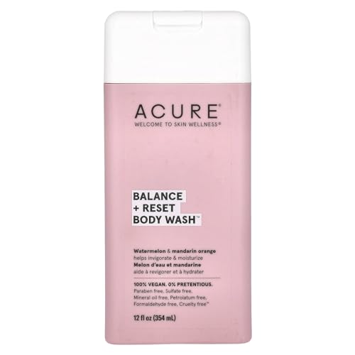 Acure Body Wash, Balance + Reset, Watermelon & Mandarin Orange, 12 fl oz (354 ml)