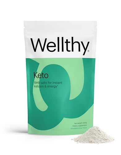 Keto Power Powder | BHB Salts for Instant Ketosis, Natural Strawberry Kiwi Flavor, 10.58 oz