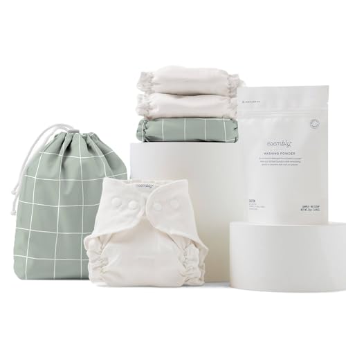 Cloth Diaper Try-It Kit | 3 Organic Reusable Diapers, Earth-Friendly, Size 1 (7-18lbs)