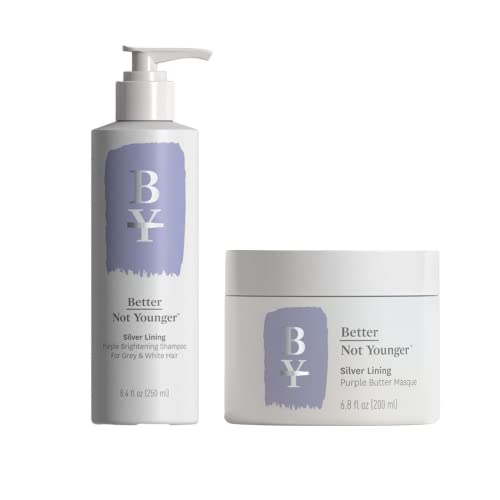 Shampoo & Masque Bundle | Purple Brightening, For Grey and White Hair