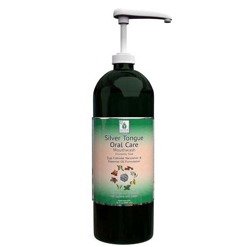 Mouthwash | All Natural Colloidal Silver, 32 fl oz with Pump