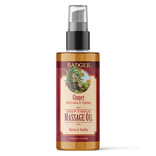 Massage Oil | Ginger with Arnica & Cayenne, 4 oz