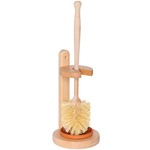 Toilet Brush | Durable Natural Bristles, Heat-Resistant, 9-7/8 inches