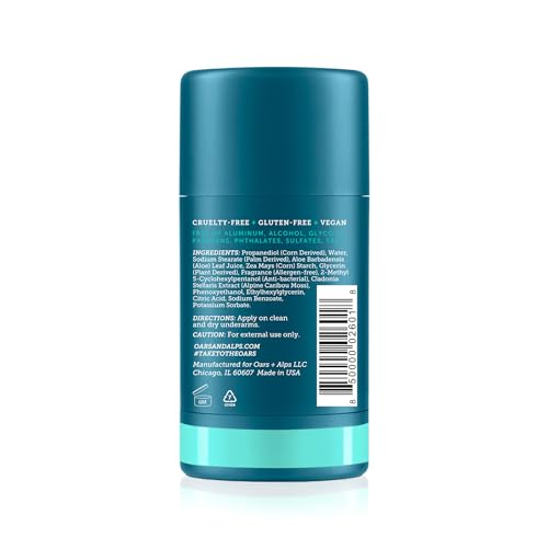 Deodorant | Aluminum Free, Travel Size, 2.6 Oz.