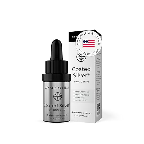 Colloidal Silver Supplement | 20,000 PPM, Immune Support, 5 ml