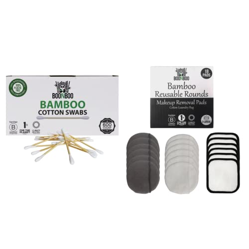 Cotton Swabs | 600 Count, Includes 18 Facial Pads