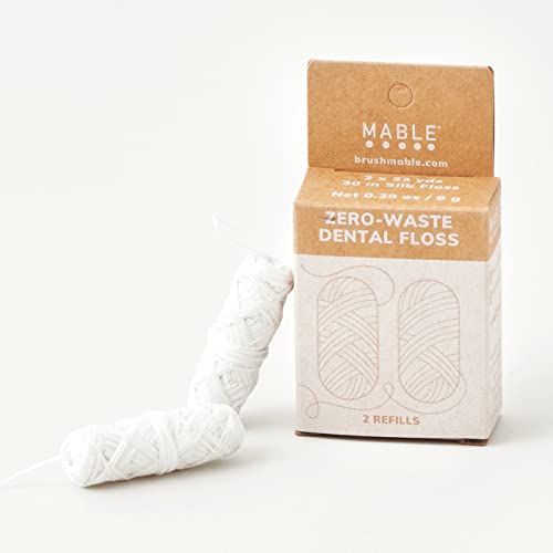 Dental Floss | Two Refills, 66 Yards of Natural Silk