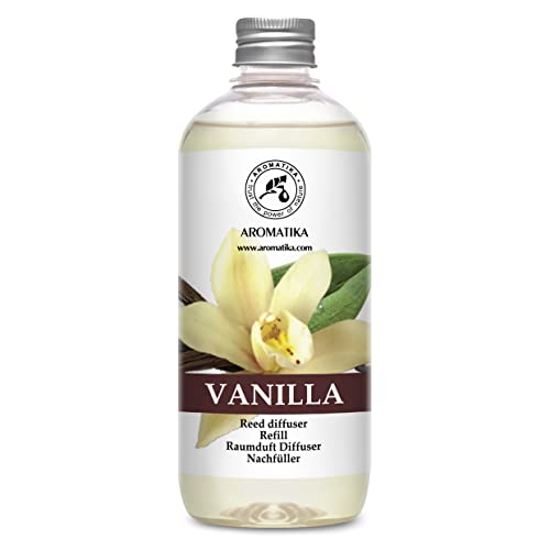 Diffuser Refill | Natural Essential Vanilla Oil, 17 fl oz, Fresh & Long Lasting Fragrance