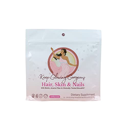 Hair Supplement | Acacia Fiber, Biotin, Vitamin E, Pack of 15