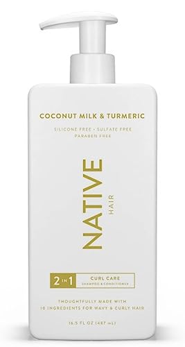 2-in-1 Shampoo & Conditioner | Coconut Milk & Turmeric, 16.5 fl oz