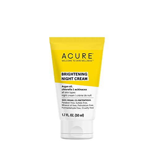 ACURE Brightening Day & Night Cream Duo Pack - 100% Vegan - Moisturizes & Brightens All Skin Types - 1.70 Fl Oz. Each