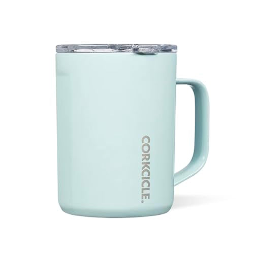 Insulated Coffee Mug | Powder Blue, 16 oz, Keeps Beverages Hot for 3+ Hours