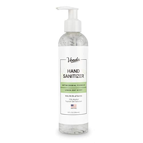 Hand Sanitizer | Moisturizing Gel, 8 Fl Oz, Antimicrobial Formula