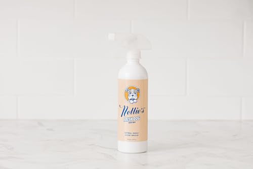 Nellie's Fresh Dog - Waterless Dog Shampoo - Oatmeal Mango Fragrance, Enzyme Blend, Plant-Based, and Non-Toxic - Ideal for All Dog Breeds, Long-Haired or Short - Eco-Friendly Grooming (16 fl oz)