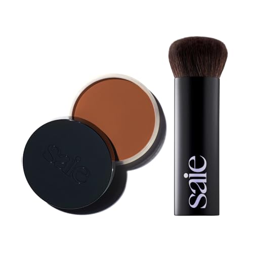 Makeup Brush Set | Soft Multi-Use Liquid & Cream Brush, Includes 1 oz. Bronzer